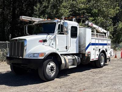 2016 Peterbilt 337 Utility Service Mechanics Truck Crane Compressor PTO bidadoo