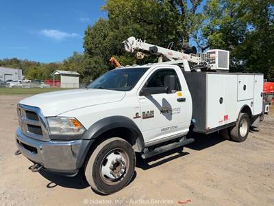 2018 Ram 5500 4WD Service Mechanics Truck PTO Crane Compressor 6.7L A/T bidadoo