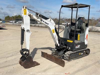 2022 Bobcat E20 Mini Excavator Rubber Tracks Trackhoe Blade Q/C Aux Hyd bidadoo