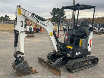 2022 Bobcat E20 Mini Excavator Trackhoe Backhoe Blade TAG Q/C Aux Hyd bidadoo
