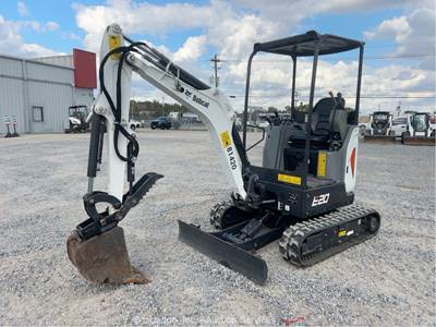 2024 Bobcat E20 Mini Excavator Backhoe Aux Hyd Thumb Bucket Blade bidadoo
