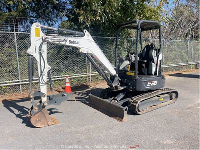 2023 Bobcat E26 Mini Excavator Backhoe Thumb Q/C Aux Kubota LOW HOURS bidadoo
