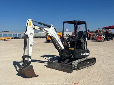 2022 Bobcat E26 Mini Excavator Crawler Backhoe Dozer Q/C Aux Hyd Kubota bidadoo