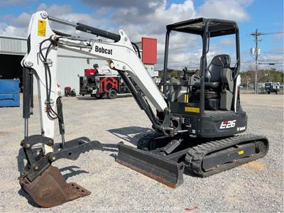 2024 Bobcat E26 Mini Excavator Rubber Tracks Trackhoe Thumb Blade Aux QC bidadoo