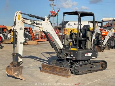 2022 Bobcat E26 Mini Excavator Backhoe Aux Hyd Bucket Blade Kubota bidadoo