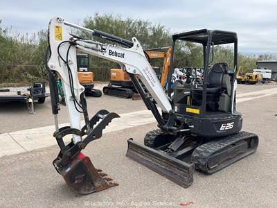 2022 Bobcat E26 Mini Excavator Rubber Tracks Backhoe Aux Hyd Thumb Blade bidadoo