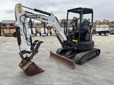 2022 Bobcat E26 Hydraulic Mini Excavator Backhoe Blade Bucket Thumb Aux bidadoo