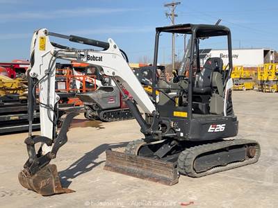 2022 Bobcat E26 Hydraulic Mini Excavator Backhoe Blade Bucket Thumb bidadoo