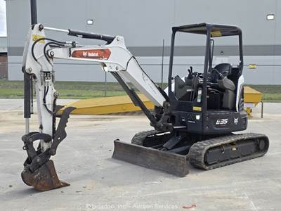 2022 Bobcat E35 Mini Excavator Backhoe Aux Hyd Thumb Bucket Blade bidadoo