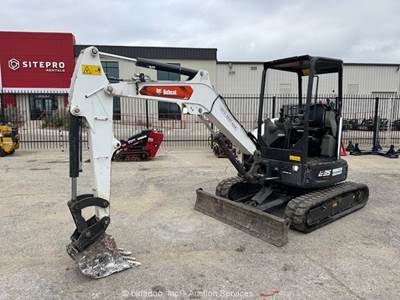 2022 Bobcat E35 R2-Series Mini Excavator Backhoe Aux Hyd Bucket Blade bidadoo