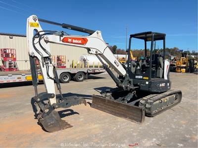 2023 Bobcat E50 Mini Excavator Trackhoe Backhoe Aux Hyd Thumb Blade Q/C bidadoo