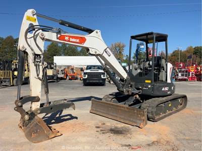 2023 Bobcat E50 Mini Excavator Trackhoe Backhoe Aux Hyd Thumb Blade Q/C bidadoo