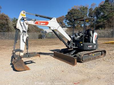 2023 Bobcat E50 Mini Excavator Trackhoe Backhoe Aux Hyd Thumb Blade Q/C bidadoo