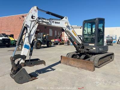 2019 Bobcat E50 Mini Excavator Rubber Tracks Cab Backhoe Thumb Aux Hyd bidadoo