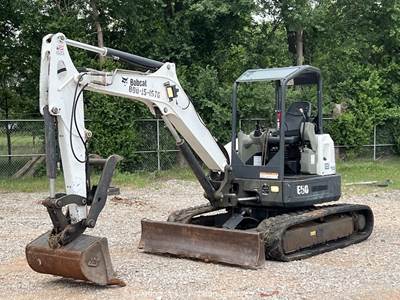 2017 Bobcat E50 Hydraulic Mini Excavator Backhoe Aux Blade Thumb Bucket bidadoo
