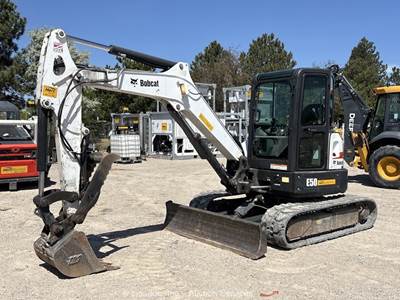 2017 Bobcat E50 Hydraulic Mini Excavator Backhoe Aux Blade Thumb Bucket bidadoo