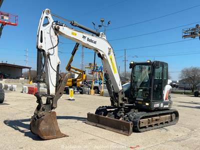 2019 Bobcat E85 Hydraulic Mini Excavator Trackhoe A/C Cab Aux Hyd Thumb bidadoo
