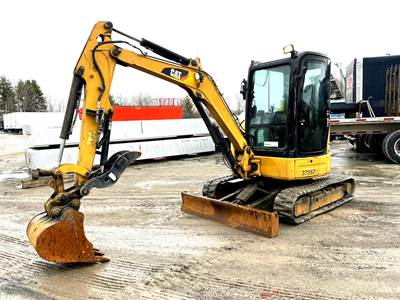 2014 Caterpillar 303.5E Mini Excavator Rubber Tracks Cab Backhoe bidadoo -Repair