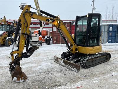 2016 Caterpillar 303.5E2 CR Mini Excavator Aux Hyd Thumb Q/C Cab Bucket bidadoo