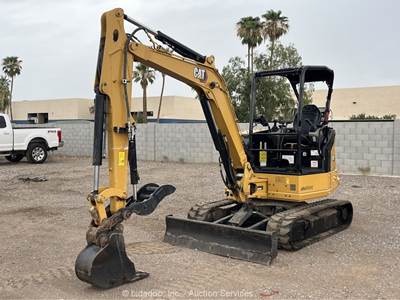 2025 Caterpillar 304 Hydraulic Mini Excavator Backhoe Blade Thumb Bucket bidadoo