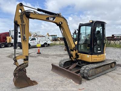 2008 Caterpillar 304C CR Mini Excavator Trackhoe Bucket Blade Cab Aux bidadoo