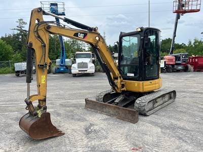 2014 Caterpillar 304E CR Mini Excavator Backhoe Bucket Cab Aux Hyd A/C bidadoo