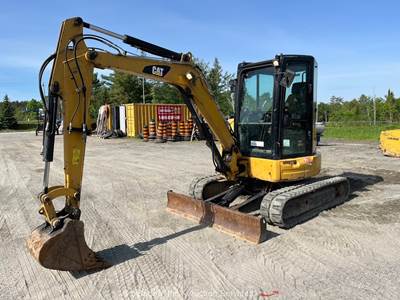 2016 Caterpillar 304E2 Mini Excavator Backhoe Blade Bucket Cab Aux Hyd bidadoo