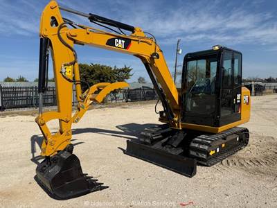 Caterpillar 305.5 E2  Excavator Trackhoe Dozer Q/C Aux Hyd Thumb Cab A/C bidadoo