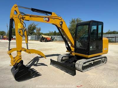 Caterpillar 305.5E2 CAT Mini Excavator Trackhoe Dozer Cab Aux Hyd Thumb bidadoo