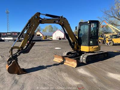 2017 Caterpillar 305E2 CR Hyd Excavator Backhoe Bucket Cab Aux Thumb bidadoo