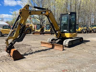 2017 Caterpillar 305E2 CR Hyd Mini Excavator Thumb Blade Aux Cab Bucket bidadoo