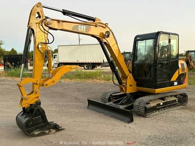 Caterpillar 306 Mini Excavator Crawler Backhoe Dozer Cab Aux Hyd Thumb bidadoo