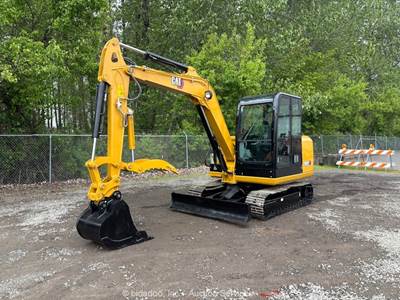Caterpillar 306E2 Mini Excavator Trackhoe Dozer Cab Q/C Aux Hyd Thumb bidadoo