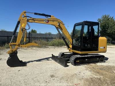 Caterpillar 306E2 Mini Excavator Trackhoe Dozer Cab Aux Hyd Thumb bidadoo