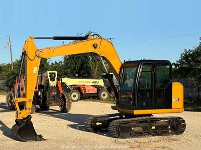 Caterpillar 307E Mini Excavator Trackhoe Crawler Backhoe Cab A/C Kubota bidadoo