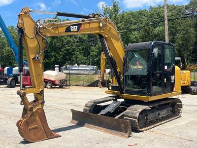 2019 Caterpillar 307E2 Mini Excavator Trackhoe Backhoe Aux Hyd Cab A/C bidadoo
