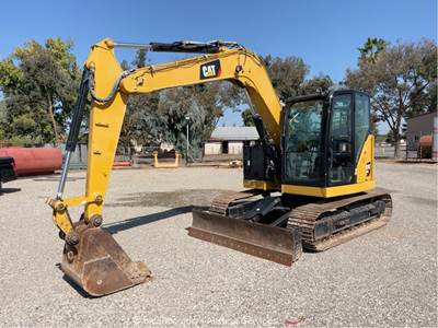 2019 Caterpillar 308CR 308CR Mini Excavator Steel Tracks Cab Backhoe bidadoo