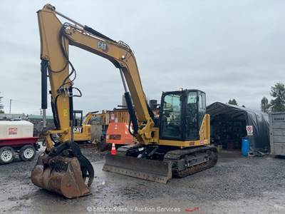 2021 Caterpillar 308CR Excavator Trackhoe Dozer Cab AC Aux Hyd Thumb Q/C bidadoo