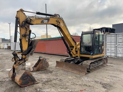2015 Caterpillar 308E2 CR Excavator Trackhoe Dozer Cab Aux Hyd Thumb Q/C bidadoo