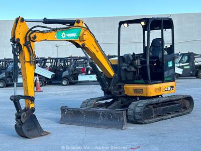2016 JCB 48Z-1 Mini Excavator Rubber Tracks Backhoe Aux Hyd Bucket bidadoo