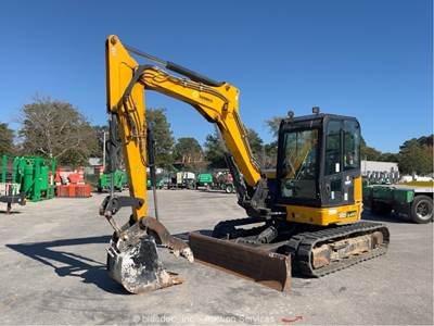 2018 JCB 85Z-1 Mini Excavator Backhoe Trackhoe A/C Cab Aux Hyd Thumb bidadoo