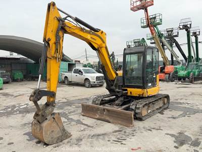 2017 JCB 85Z-1 Mini Excavator Trackhoe Dozer Cab TAG Q/C Bucket Aux Hyd bidadoo