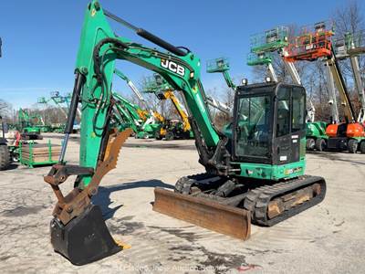 2018 JCB 85Z-1 Mini Excavator Backhoe Cab Hyd Thumb Blade Bucket Aux bidadoo