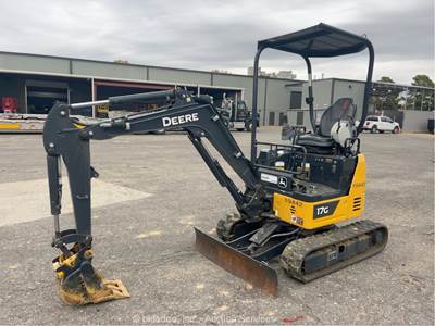 2023 John Deere 17G Mini Excavator Backhoe Blade Bucket Yanmar Q/C bidadoo