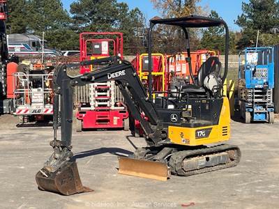 2023 John Deere 17G Mini Excavator Trackhoe Backhoe Aux Hyd Q/C Blade bidadoo