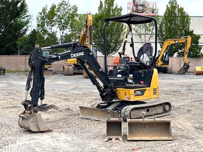 2023 John Deere 17G Mini Excavator Crawler Backhoe Dozer Aux Hyd Thumb bidadoo