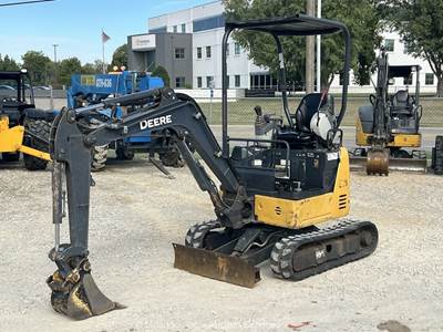 2019 John Deere 17G Compact Mini Excavator Backhoe Aux Hyd Bucket bidadoo
