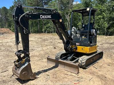 2021 John Deere 30G Mini Excavator Backhoe Rubber Tracks Aux Hyd Blade bidadoo