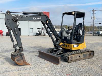 2021 John Deere 35G Mini Excavator Backhoe Blade Aux Hyd Bucket Diesel bidadoo