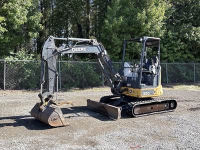 2014 John Deere 35G Mini Excavator Crawler Backhoe Dozer Aux Hyd Thumb bidadoo